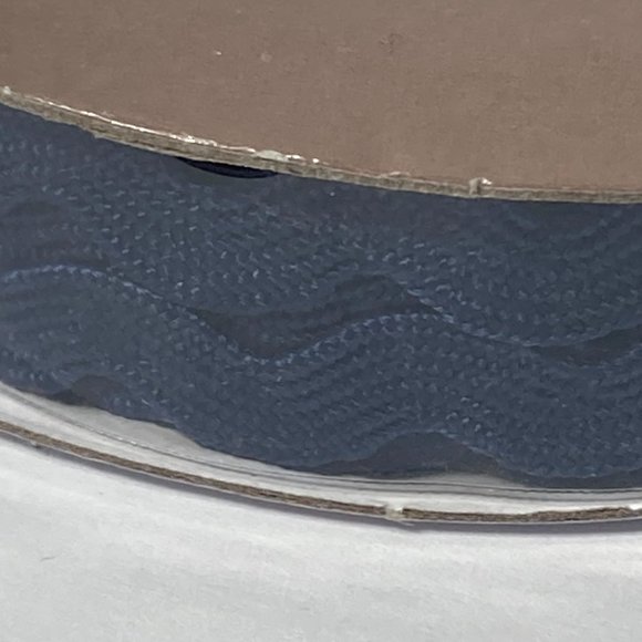 Navy Blue Ric Rac Trim Ribbon Offray 12 Rolls Craft Scrapbook Card Making Gifts - Picture 13 of 13